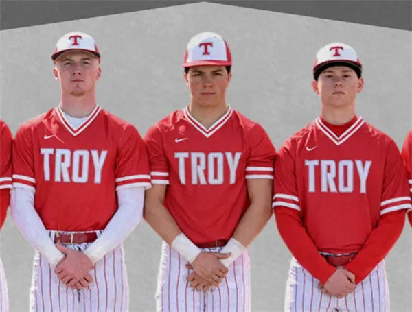 Troy Trojans Custom 2026 Nike Red Pullover Baseball Game Jersey
