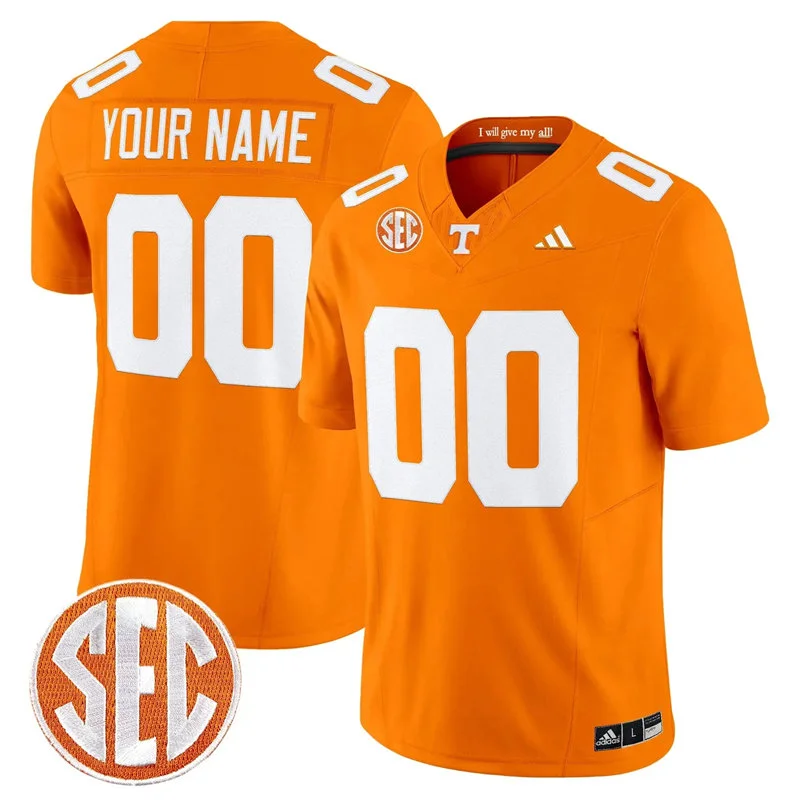 Tennessee Volunteers Custom 2026 Adidas Orange Football Game Jersey