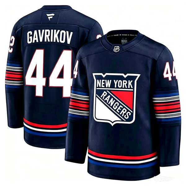 Mens New York Rangers #44 Vladislav Gavrikov Fanatics Navy Alternate Premium Jersey
