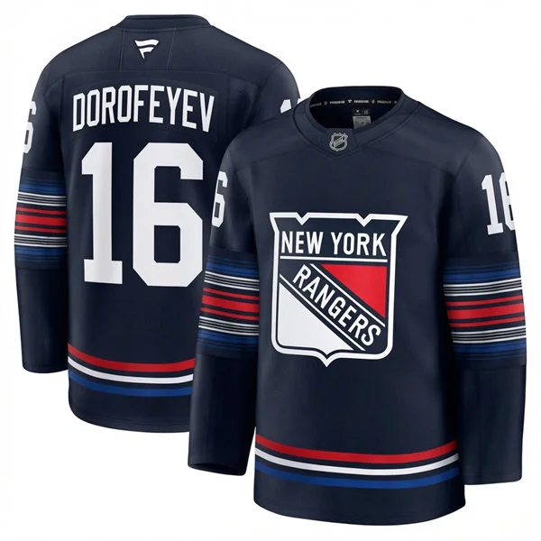 Mens New York Rangers #16 Pavel Dorofeyev Fanatics Navy Alternate Premium Jersey