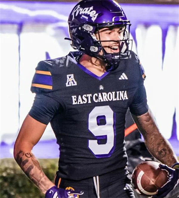 East Carolina Pirates Custom 2025 Black Football Game Jersey
