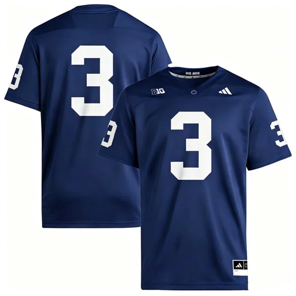 Penn State Nittany Lions #3 Rocco Becht 2026 Adidas Navy Football Game Jersey 