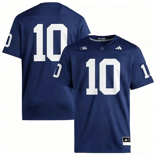 Penn State Nittany Lions #10 Caleb Bacon 2026 Adidas Navy Football Game Jersey 