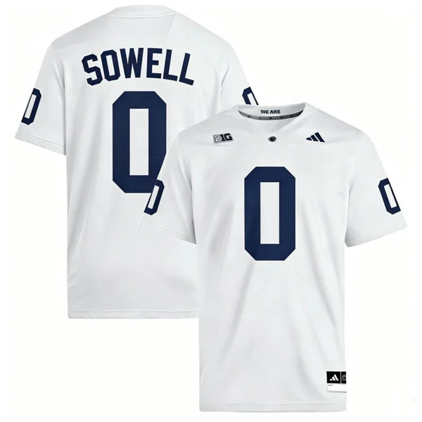 Penn State Nittany Lions #0 Chase Sowell 2026 Adidas White with Name Football Jersey 