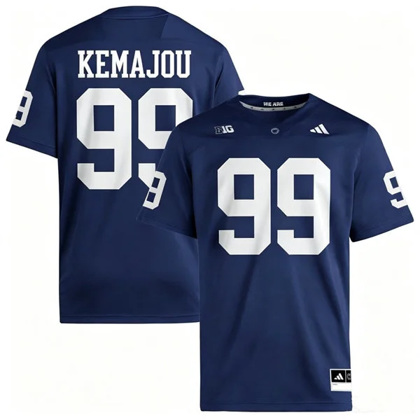Penn State Nittany Lions #99 Yvan Kemajou 2026 Adidas Navy with Name Football Jersey 