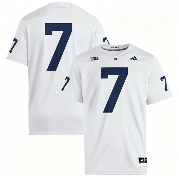 Penn State Nittany Lions #7 Zion Tracy 2026 Adidas White Football Game Jersey