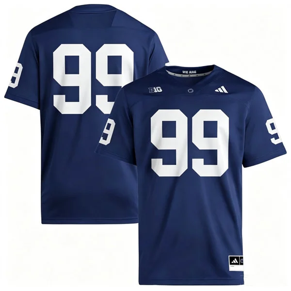 Penn State Nittany Lions #99 Yvan Kemajou 2026 Adidas Navy Football Game Jersey 
