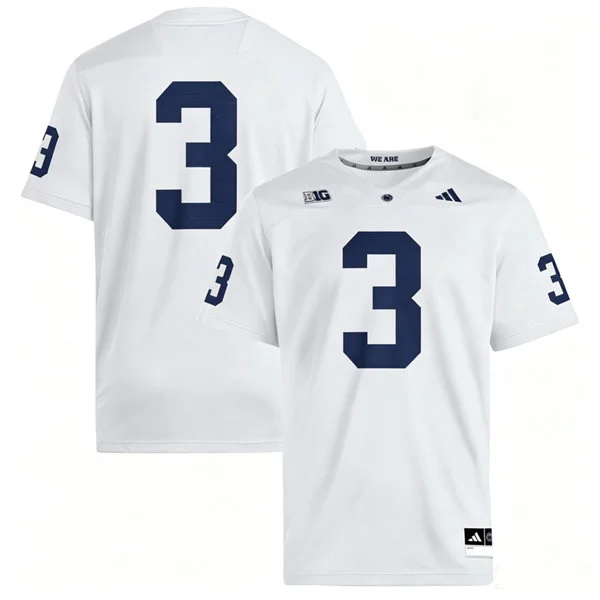 Penn State Nittany Lions #3 Rocco Becht 2026 Adidas White Football Game Jersey