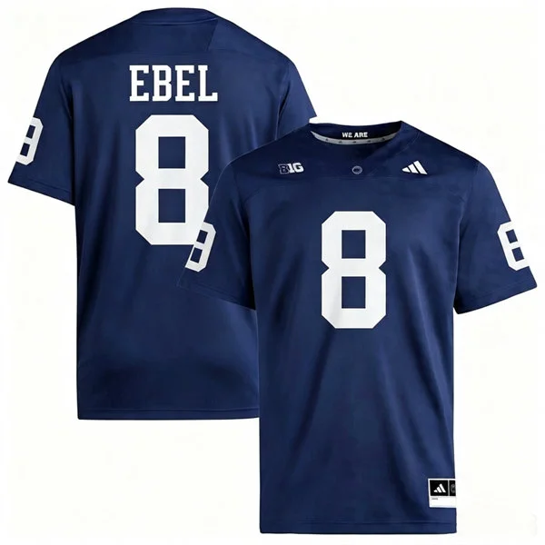 Penn State Nittany Lions #8 Kooper Ebel 2026 Adidas Navy with Name Football Jersey 
