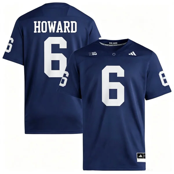 Penn State Nittany Lions #6 Koby Howard 2026 Adidas Navy with Name Football Jersey 