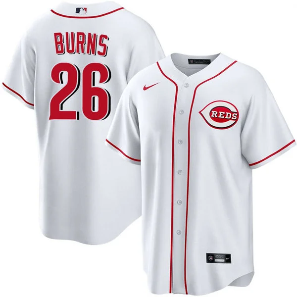 Men's Cincinnati Reds #26 Chase Burns Nike White Home Limited Jersey