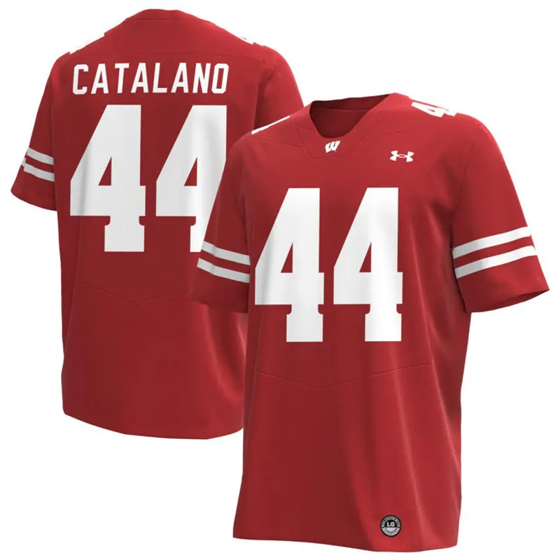 Wisconsin Badgers #44 Cooper Catalano Cardinal College Football Game Jersey
