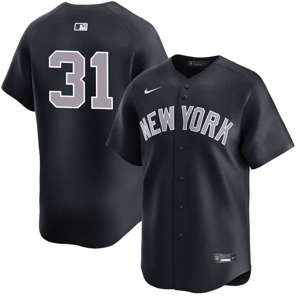 Men's New York Yankees #31 Cam Schlittler Nike Navy Grey Alternate 2nd New York Limited Jersey