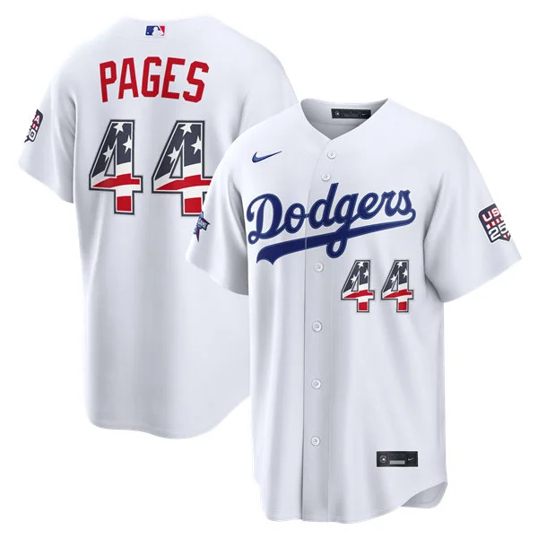 Mens Los Angeles Dodgers #44 Andy Pages Nike White 2026 All-Star Edition Stars & Stripes Stadium Jersey