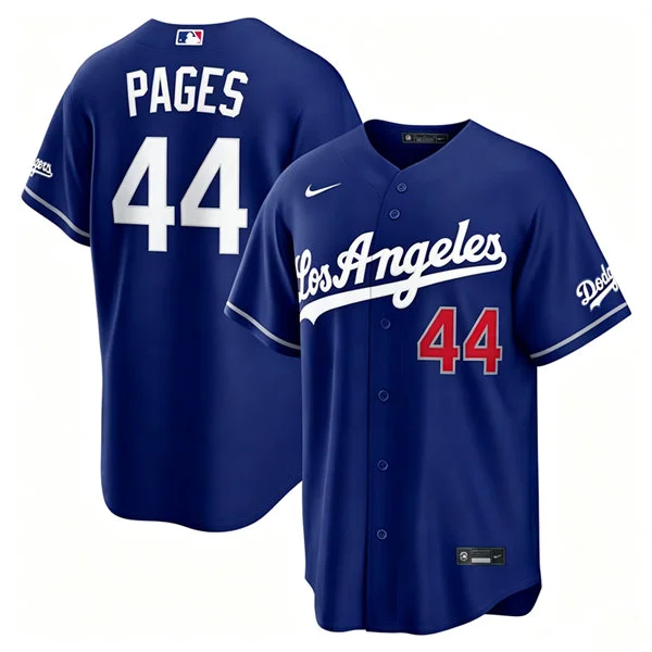 Mens Los Angeles Dodgers #44 Andy Pages Nike 2026 Royal Alternate 2nd Stadium Jersey