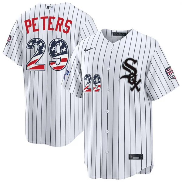 Mens Chicago White Sox #29 Tristan Peters Nike White 2026 All-Star Edition Stars & Stripes Stadium Jersey