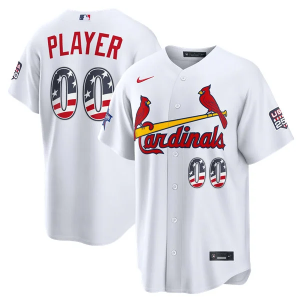 St. Louis Cardinals Custom Nike White 2026 All-Star Edition Stars & Stripes Stadium Jersey