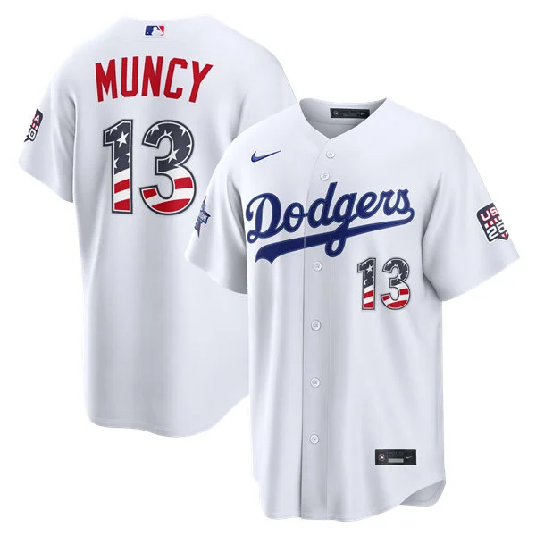 Mens Los Angeles Dodgers #13 Max Muncy Nike White 2026 All-Star Edition Stars & Stripes Stadium Jersey