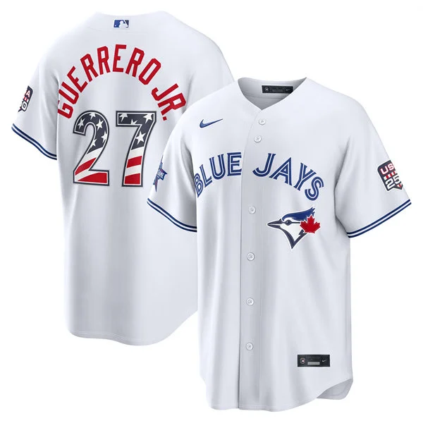 Mens Toronto Blue Jays #27 Vladimir Guerrero Jr. Nike White 2026 All-Star Edition Stars & Stripes Stadium Jersey