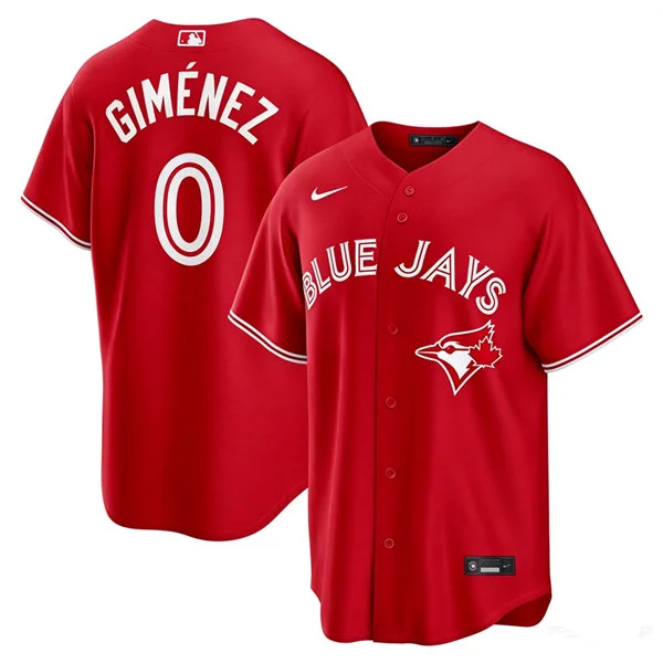 Mens Toronto Blue Jays #0 Andres Gimenez Nike Red Alternate Limited Jersey