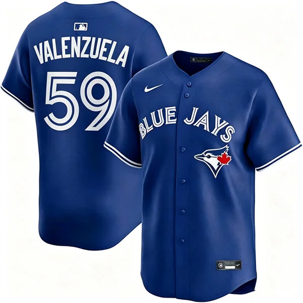 Mens Toronto Blue Jays #59 Brandon Valenzuela Nike Royal Alternate Limited Jersey