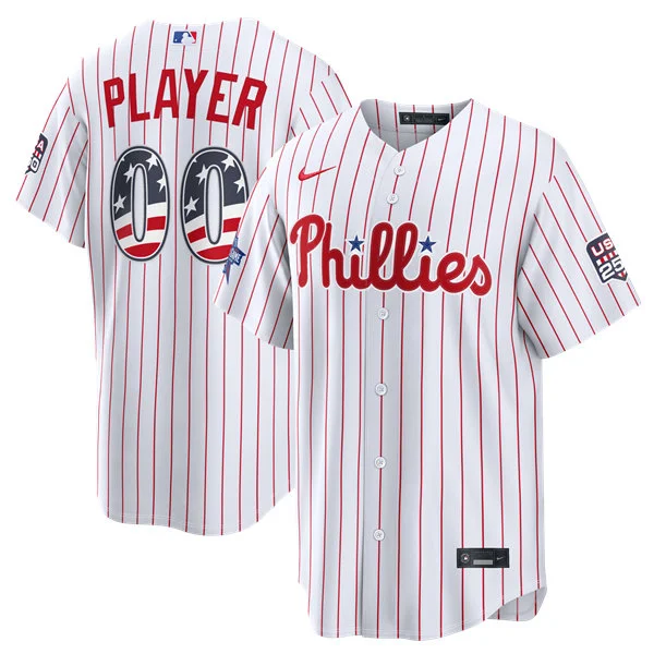 Philadelphia Phillies Custom Nike White 2026 All-Star Edition Stars & Stripes Stadium Jersey