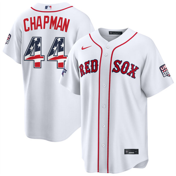 Mens Boston Red Sox #44 Aroldis Chapman Nike White 2026 All-Star Edition Stars & Stripes Stadium Jersey