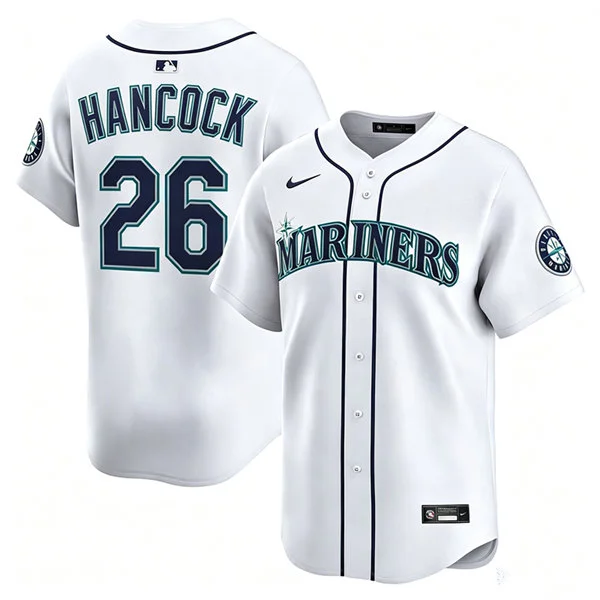 Men's Seattle Mariners #26 Emerson Hancock Nike White Home Limited Jersey