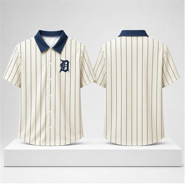 Detroit Tigers Blank 1901 Retro 125TH Anniversary Gate Giveaway Team Jersey