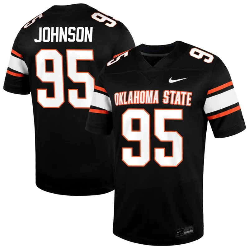 Oklahoma State Cowboys #95 Jaleel Johnson Nike 2026 Black College Football Jersey
