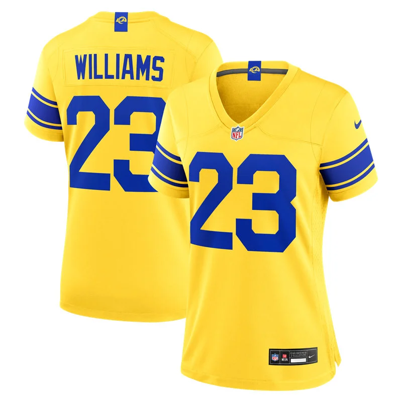 Womens Los Angeles Rams #23 Kyren Williams 2026 Nike Classic Sol Vapor F.U.S.E. Limited Jersey
