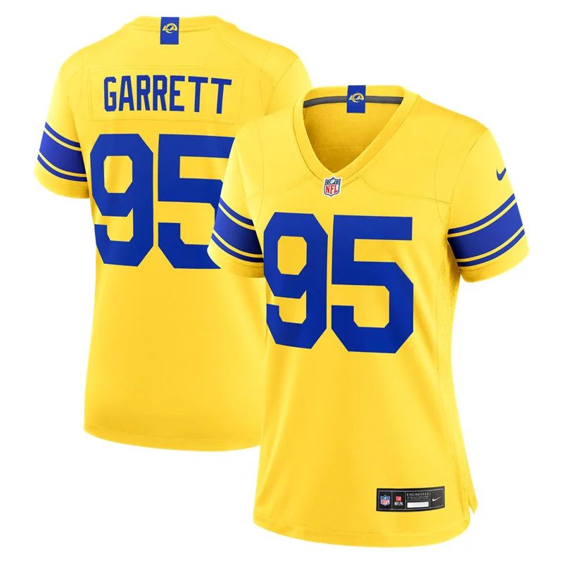 Womens Los Angeles Rams #95 Myles Garrett 2026 Nike Classic Sol Vapor F.U.S.E. Limited Jersey