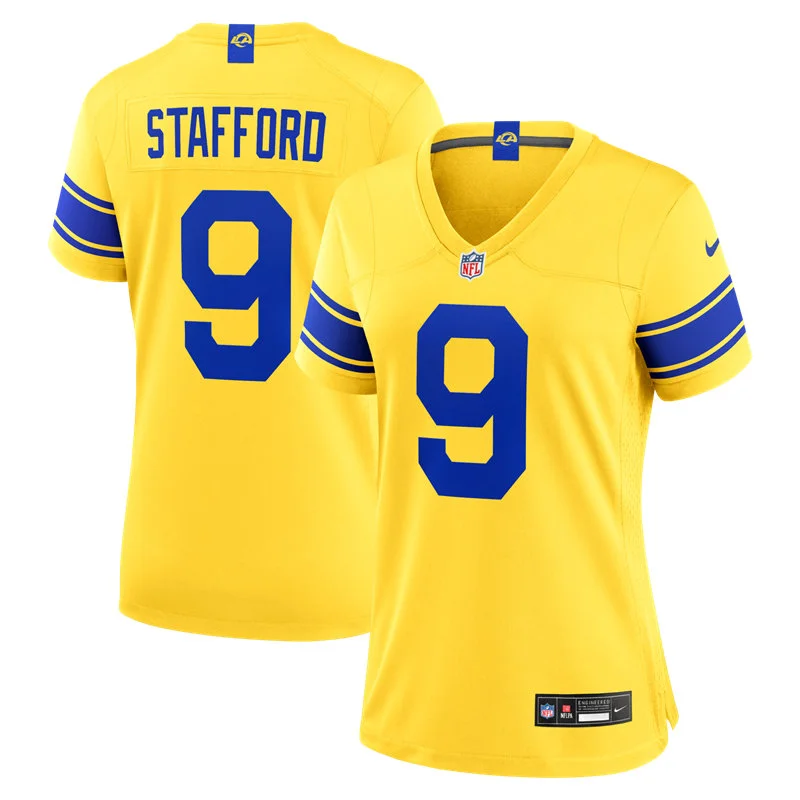 Womens Los Angeles Rams #9 Matthew Stafford 2026 Nike Classic Sol Vapor F.U.S.E. Limited Jersey