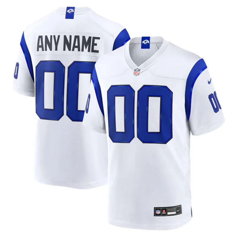 Los Angeles Rams Custom Nike Fearsome White Vapor F.U.S.E. Limited Jersey
