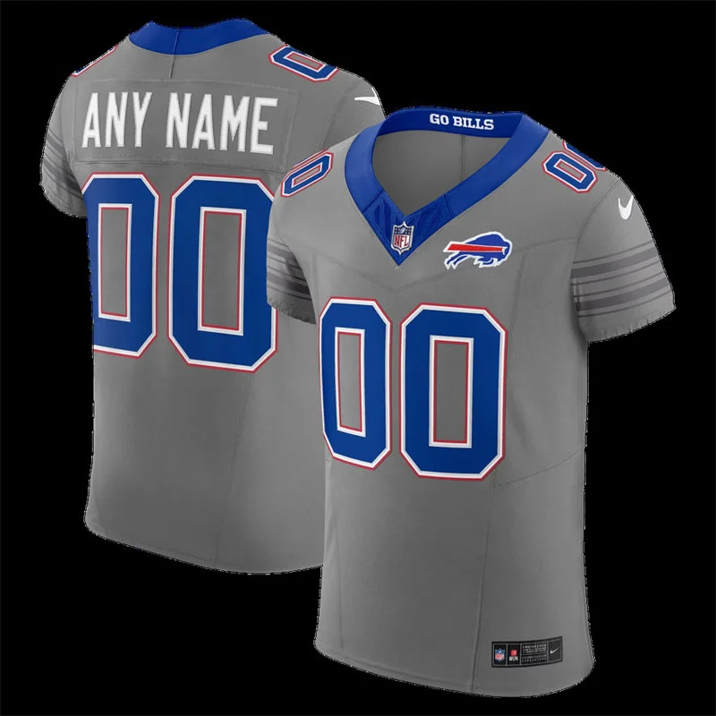 Buffalo Bills Custom Nike Gray Nickel City Vapor F.U.S.E. Limited Jersey
