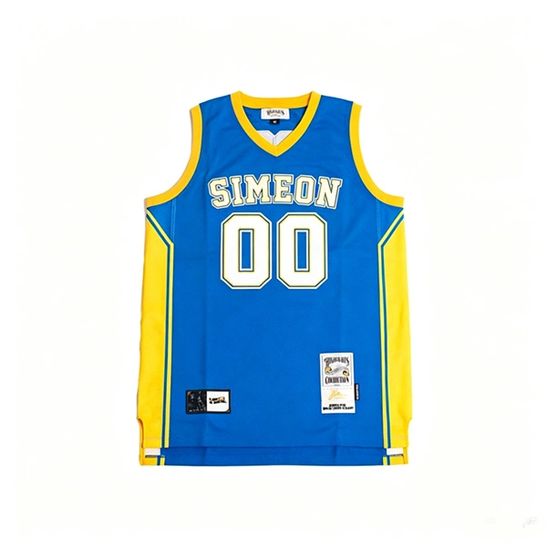 Simeon Wolverines HIGH SCHOOL BASKETBALL Custom JERSEY Blue