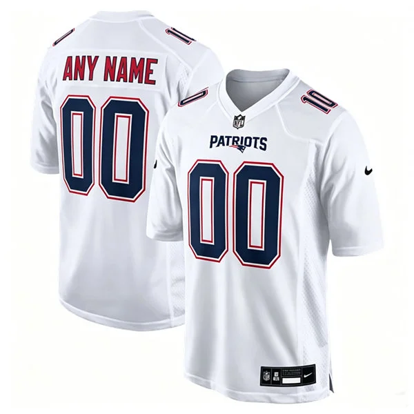 New England Patriots Custom Nike Tundra White Fashion Vapor F.U.S.E. Limited Jersey