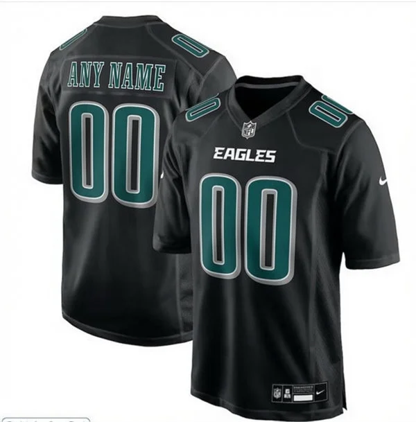 Philadelphia Eagles Custom Black Fashion Limited Jersey