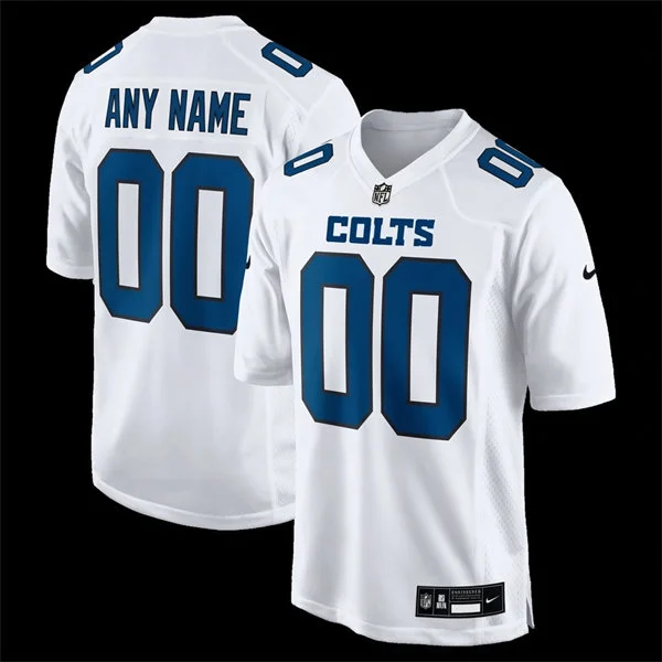 Indianapolis Colts Custom White Fashion Limited Jersey