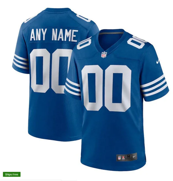 Indianapolis Colts Custom Nike Royal Alternate Vapor F.U.S.E. Limited Jersey