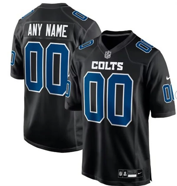Indianapolis Colts Custom Black Fashion Limited Jersey