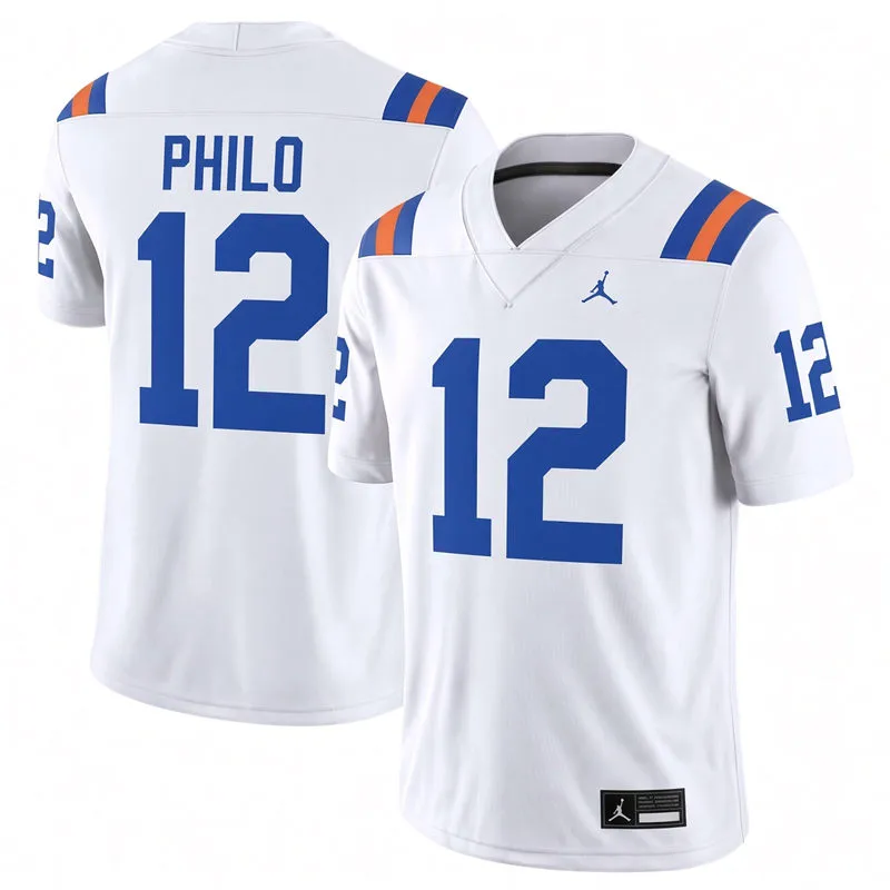 Florida Gators #12 Aaron Philo 2026 White 1960s Throwback Classic Football Jersey