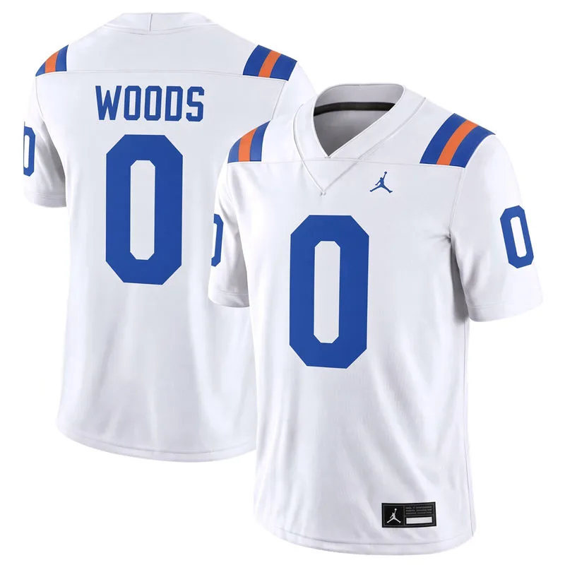 Florida Gators #0 Jayden Woods 2026 White 1960s Throwback Classic Football Jersey