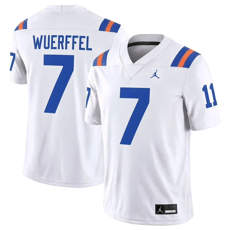 Florida Gators #7 Danny Wuerffel 2026 White 1960s Throwback Classic Football Jersey