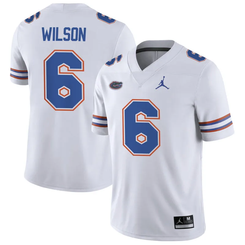 Florida Gators #6 Dallas Wilson White Football Game Jersey