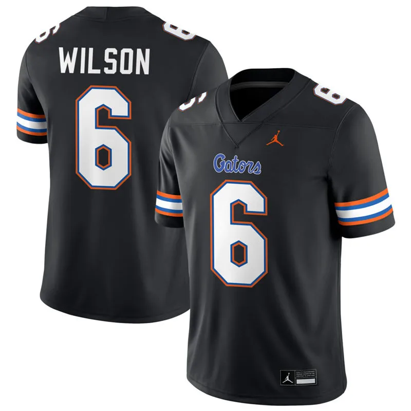 Florida Gators #6 Dallas Wilson Black Football Game Jersey
