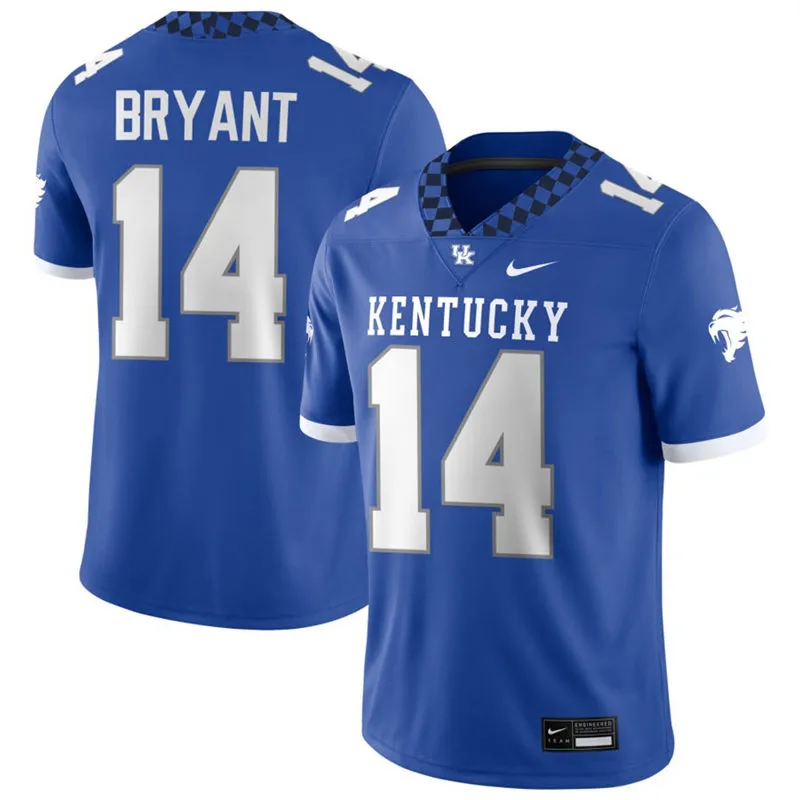 Kentucky Wildcats #14 Ty Bryant Royal Football Game Jersey