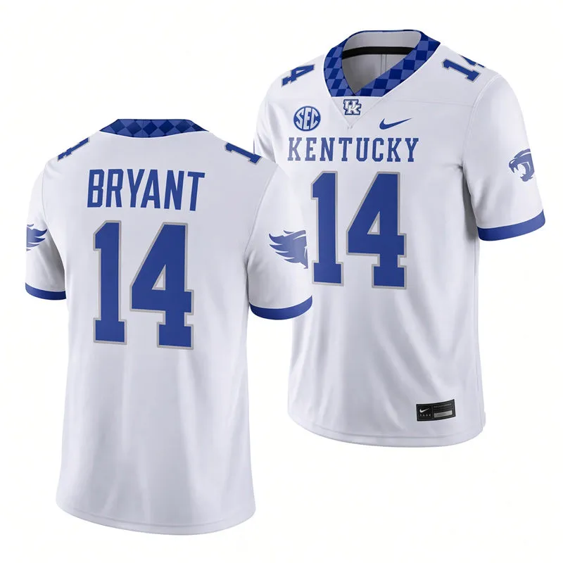 Kentucky Wildcats #14 Ty Bryant White Football Game Jersey