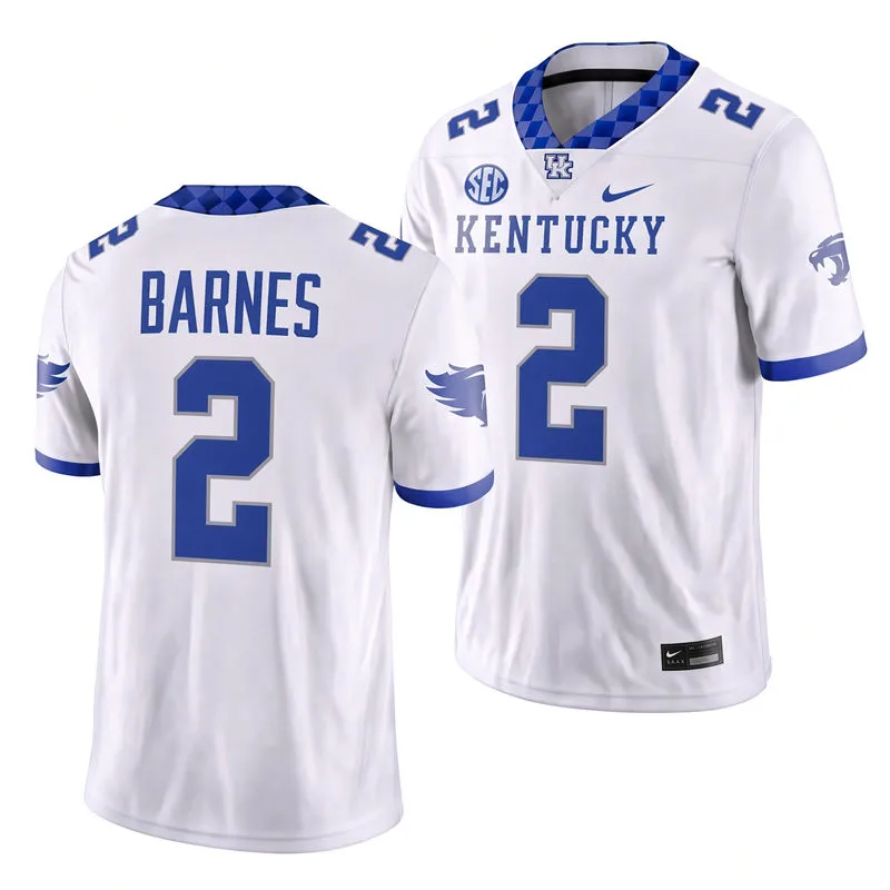 Kentucky Wildcats #2 Jovantae Barnes White Football Game Jersey