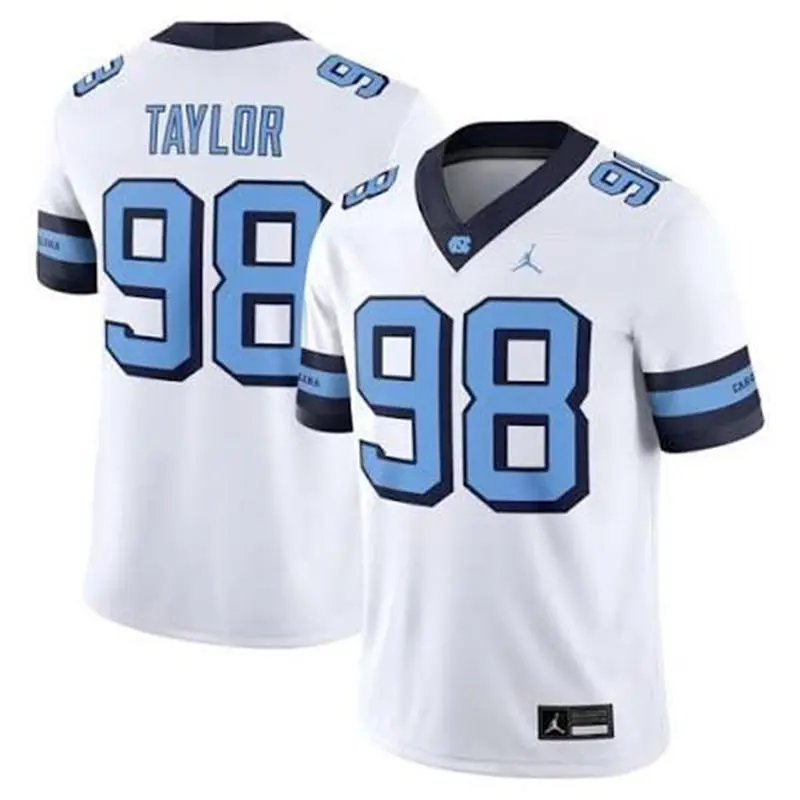 North Carolina Tar Heels #98 Lawrence Taylor White Alternate Retro Limited Jersey